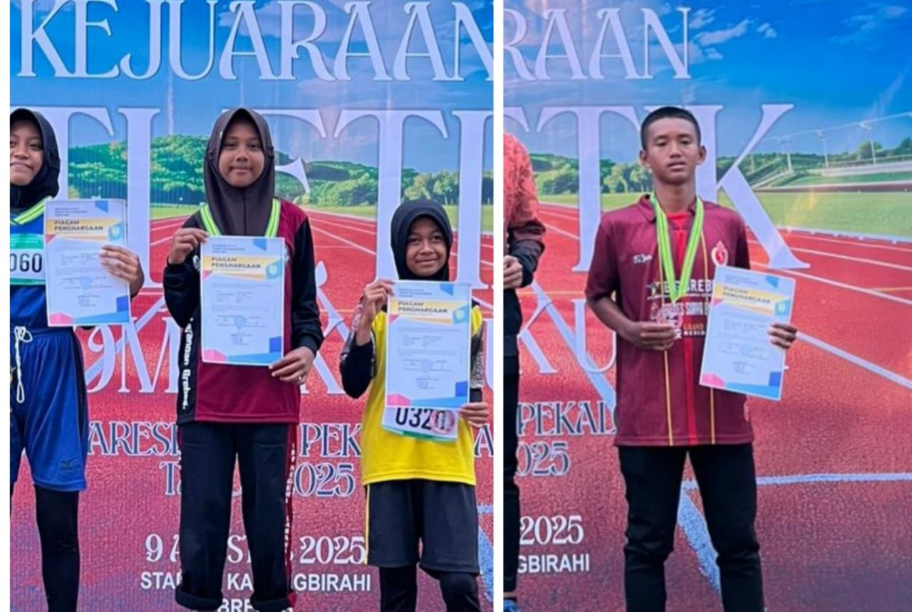 SISWA SMP NEGERI 4 LARANGAN RAIH JUARA LOMBA LARI